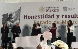 Recibe Delfina Gómez a Sheinbaum para su Informe Regional en Toluca1