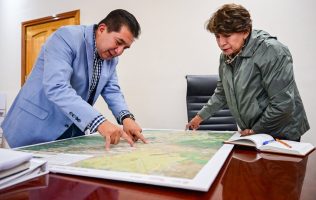 Revisa Delfina Gómez proyectos de infraestructura hídrica en Edomex