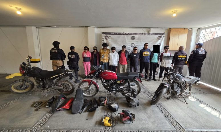 Termina operativo en Toluca con 10 detenidos y 4 motos aseguradas