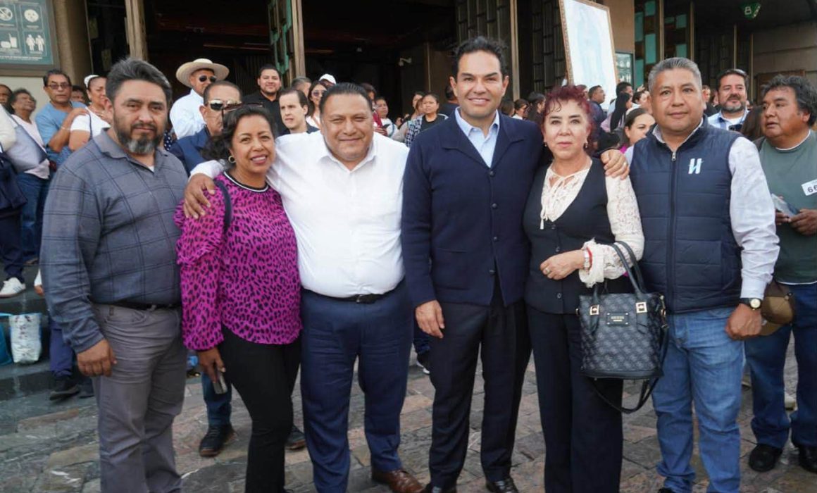 Van más de 10 mil de Huixquilucan a la Basílica con Enrique Vargas