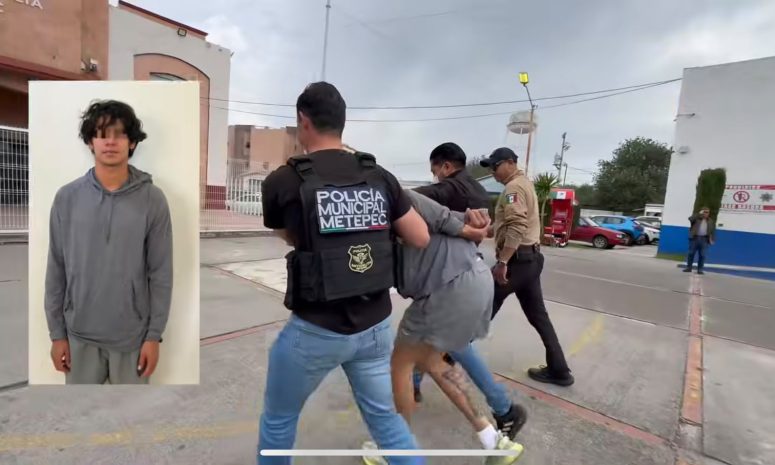 Aclaran identidad de detenido en Metepec