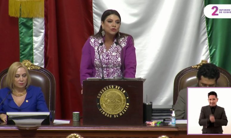 Acompaña Delfina Gómez a Clara Brugada en su Segundo Informe de Gobierno