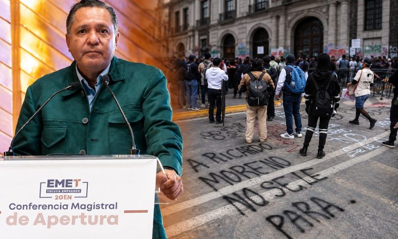 Acusan a Ricardo Moreno de represor durante marcha del 2 de octubre