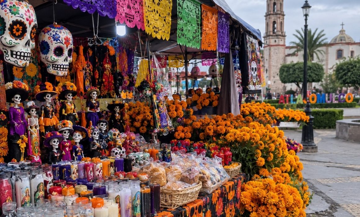 Adelantan comercios del Edomex venta de artículos para Día de Muertos