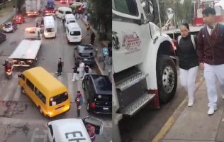 Amagan transportistas bloqueo en Naucalli por operativos de Semovi 