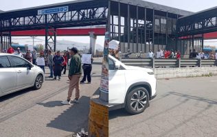 Bloquean México-Puebla para exigir reubicación de bachillerato