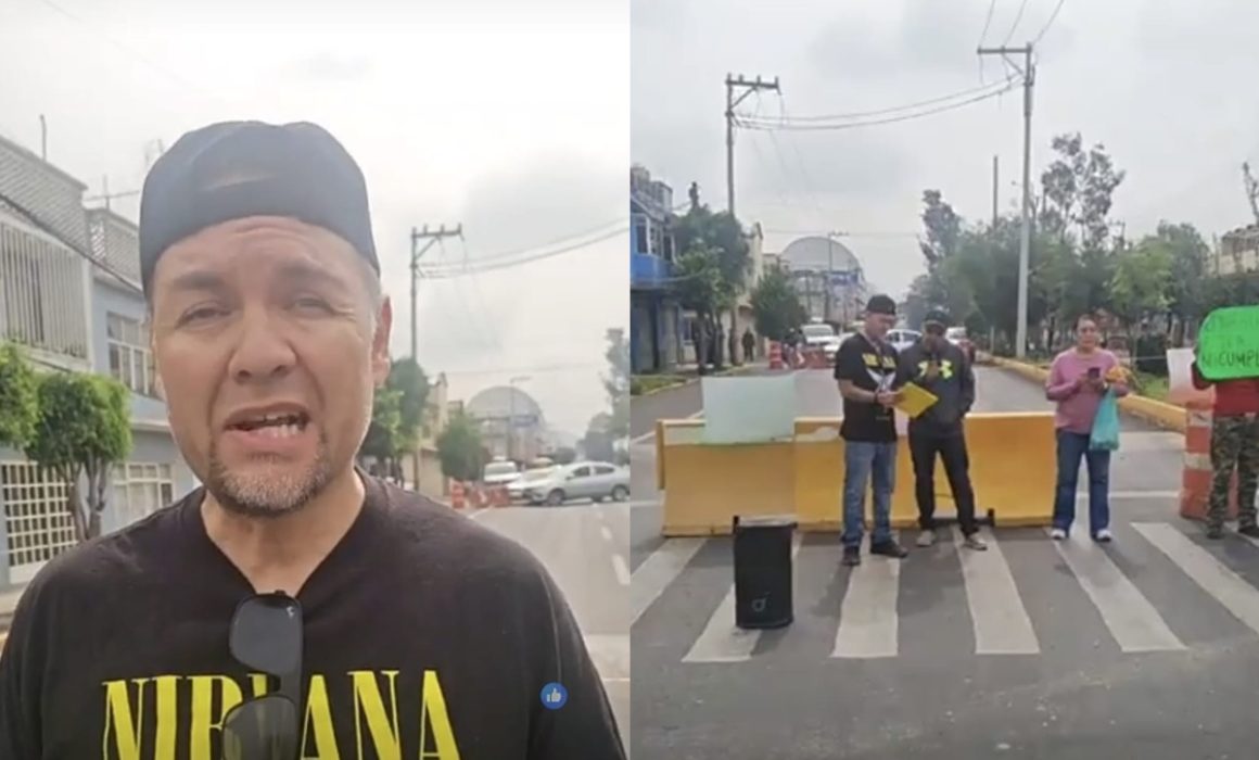 Bloquean vecinos vialidades en Neza por obras inconclusas de Conagua