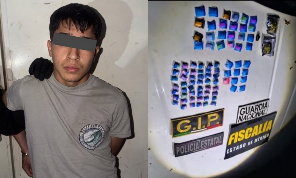 Cae con 82 dosis de presunta droga mientras circulaba en moto