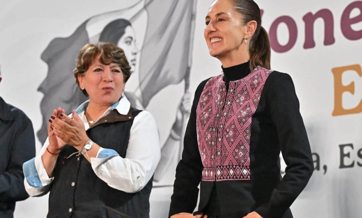 Celebra Delfina Gómez 2 años de Sheinbaum y destaca apoyos al Edomex