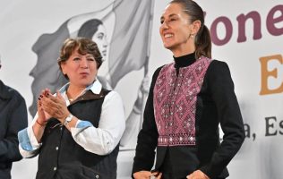 Celebra Delfina Gómez 2 años de Sheinbaum y destaca apoyos al Edomex