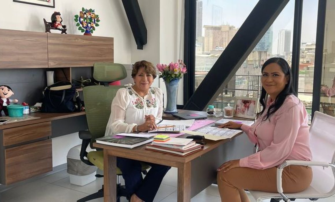 Cierra filas Delfina Gómez con Ariadna Montiel ante guerra sucia