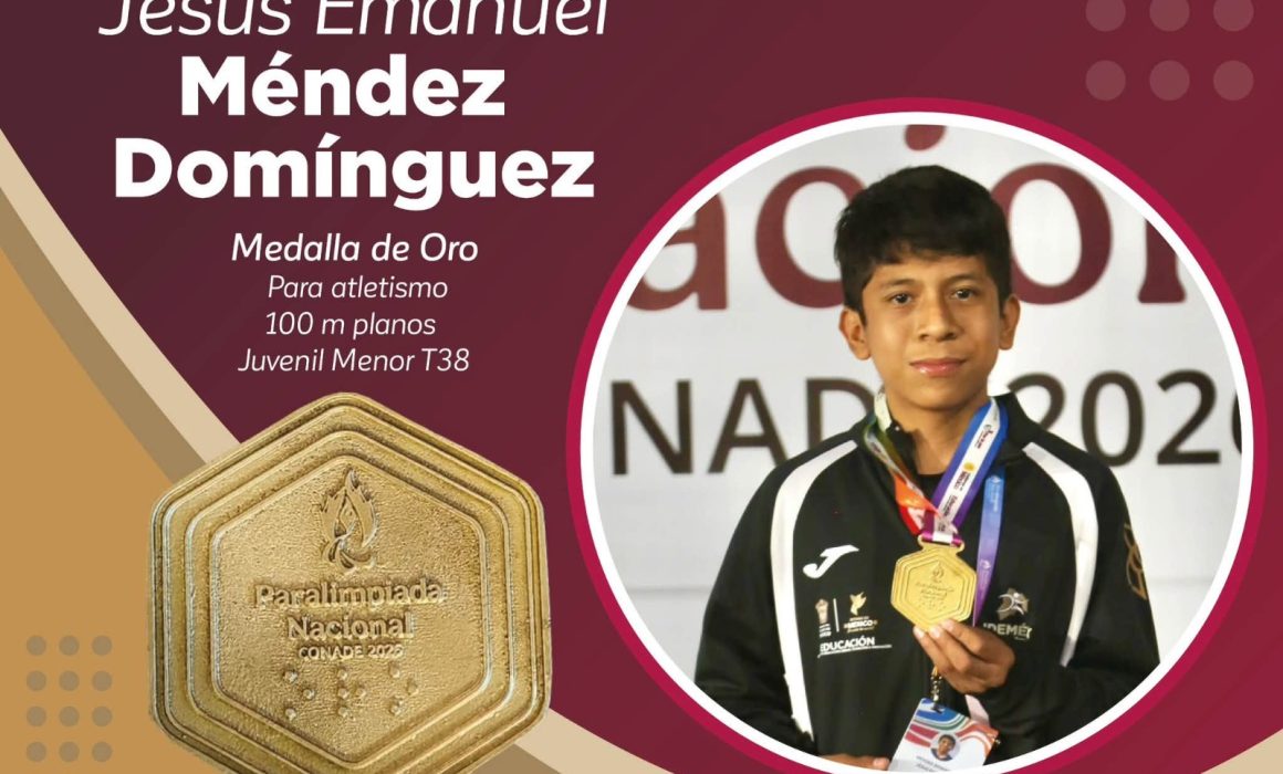 Conquistan Paratletas mexiquenses oro en Paralimpiada Nacional