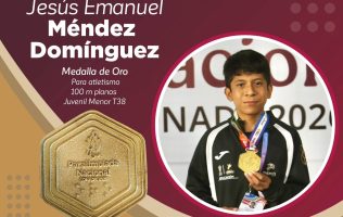 Conquistan Paratletas mexiquenses oro en Paralimpiada Nacional