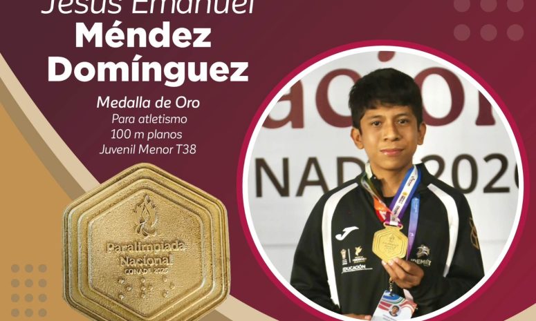 Conquistan Paratletas mexiquenses oro en Paralimpiada Nacional