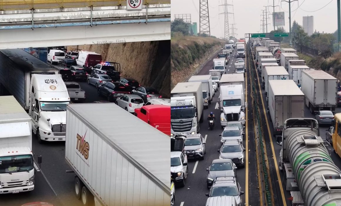 Cumple cierre en la Chamapa-Lechería, 17 horas de caos vial en Atizapán