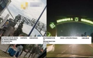 Derrocha Huehuetoca 5 mdp en arcos pese a calles dañadas y falta de agua