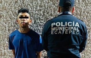 Detienen a sujeto acusado de atacar con cuchillo a su pareja en Ecatepec