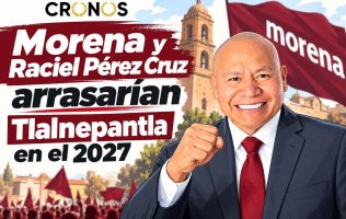 Encabeza Raciel Pérez Cruz encuesta rumbo a 2027 en Tlalnepantla de Baz