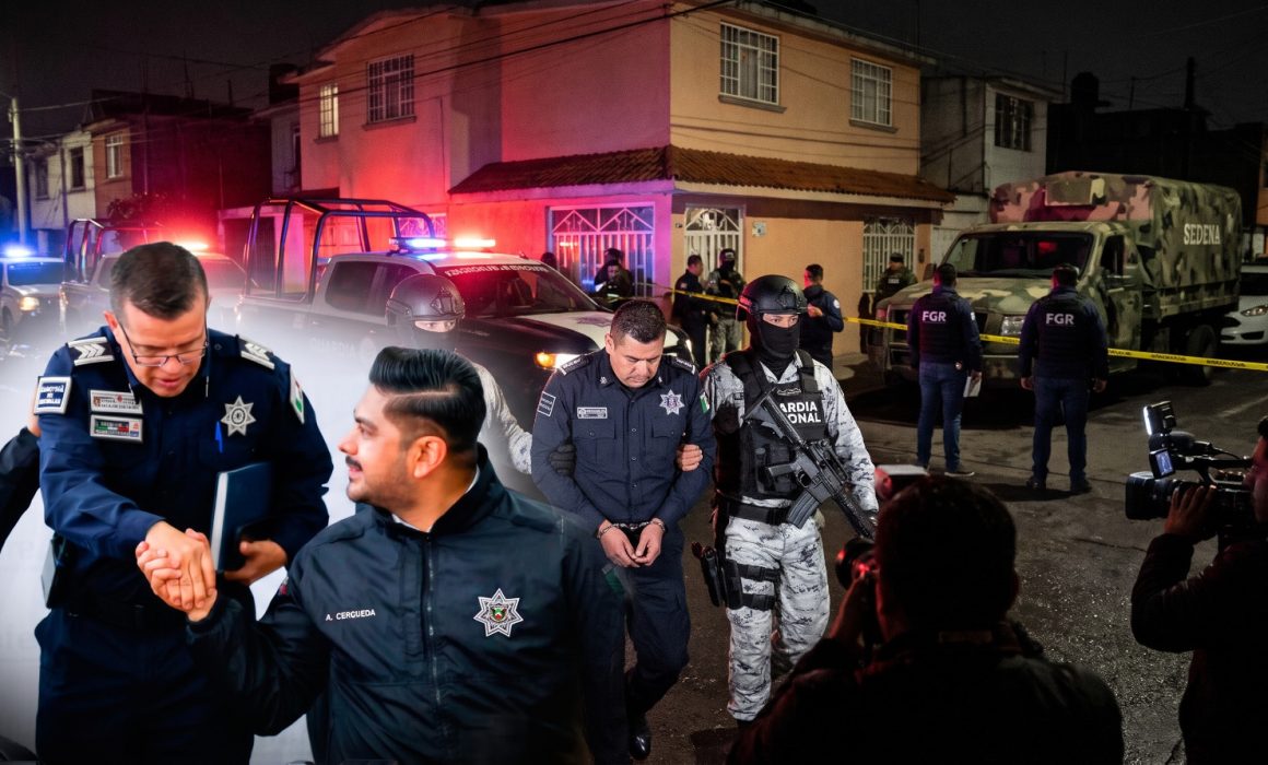 Exhiben presunta infiltración criminal en policía de Nezahualcóyotl