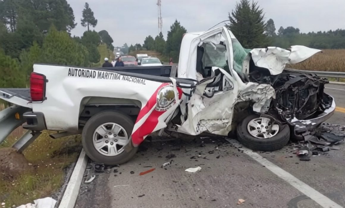 Genera movilización percance con vehículo de la Marina en Valle de Bravo