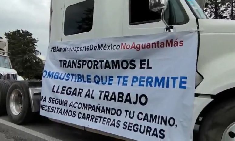 Generan protestas de transportistas bloqueos en 6 puntos del Edomex