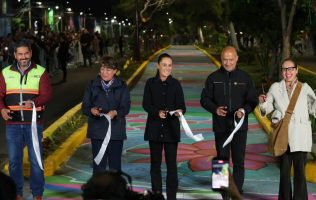 Inaugura Sheinbaum Sendero Seguro Pichardo Pagaza en Ecatepec