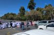 Irrumpen en la México-Toluca manifestantes por sus desaparecidos
