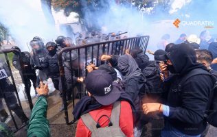 Lemus lamentó que marcha pacífica por el agua terminara en violencia