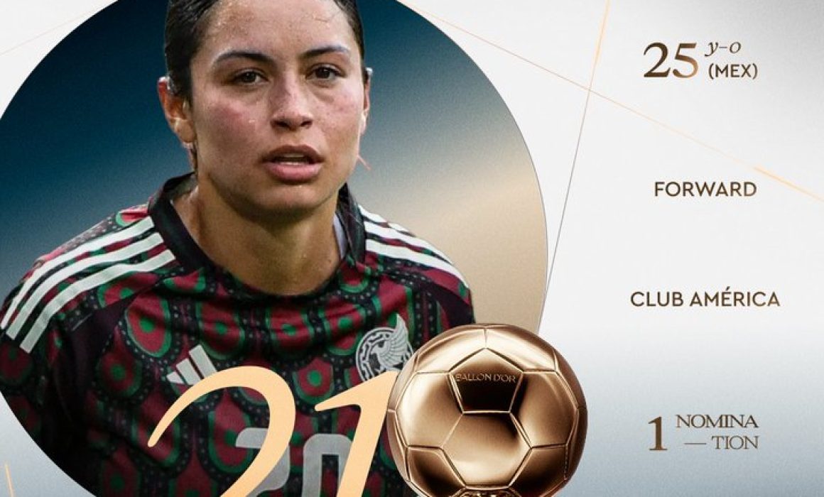 Este lunes, la jugadora del América, Scarlett Camberos hizo historia al conseguir el lugar 21 en la clasificación del Balón de Oro