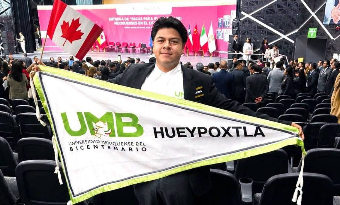 Obtiene joven de Hueypoxtla beca para estudiar en Canadá