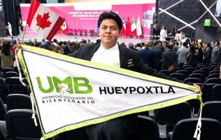 Obtiene joven de Hueypoxtla beca para estudiar en Canadá