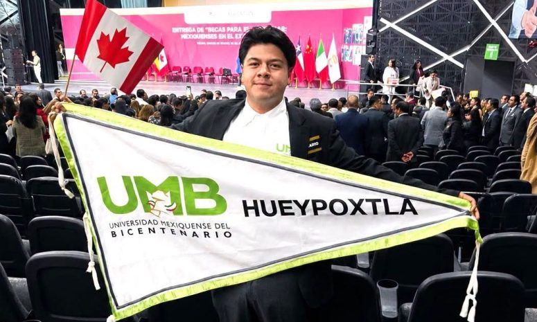Obtiene joven de Hueypoxtla beca para estudiar en Canadá