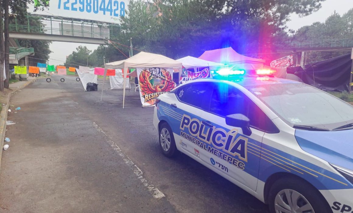 Paraliza protesta del IMSS la avenida Tecnológico y libramiento Morelos