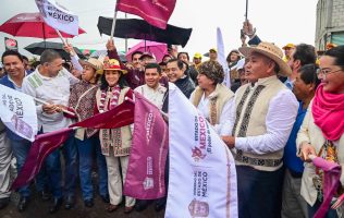 Pavimenta calles GEM tras 20 años de espera en Nicolás Romero
