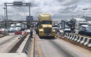 Permiten paso libre en caseta de Tepotzotlán por transportistas