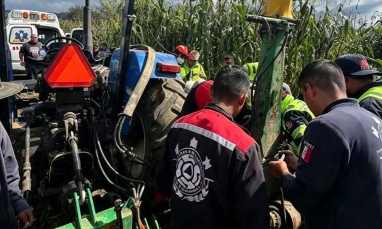 Pierde menor su pierna tras accidente con trituradora en Villa Victoria