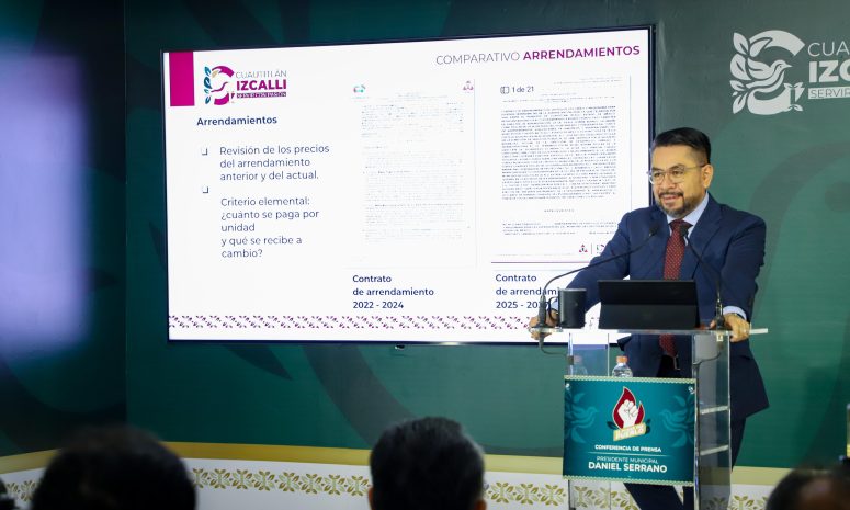 Presenta Daniel Serrano cifras de ahorro en arrendamiento de Izcalli