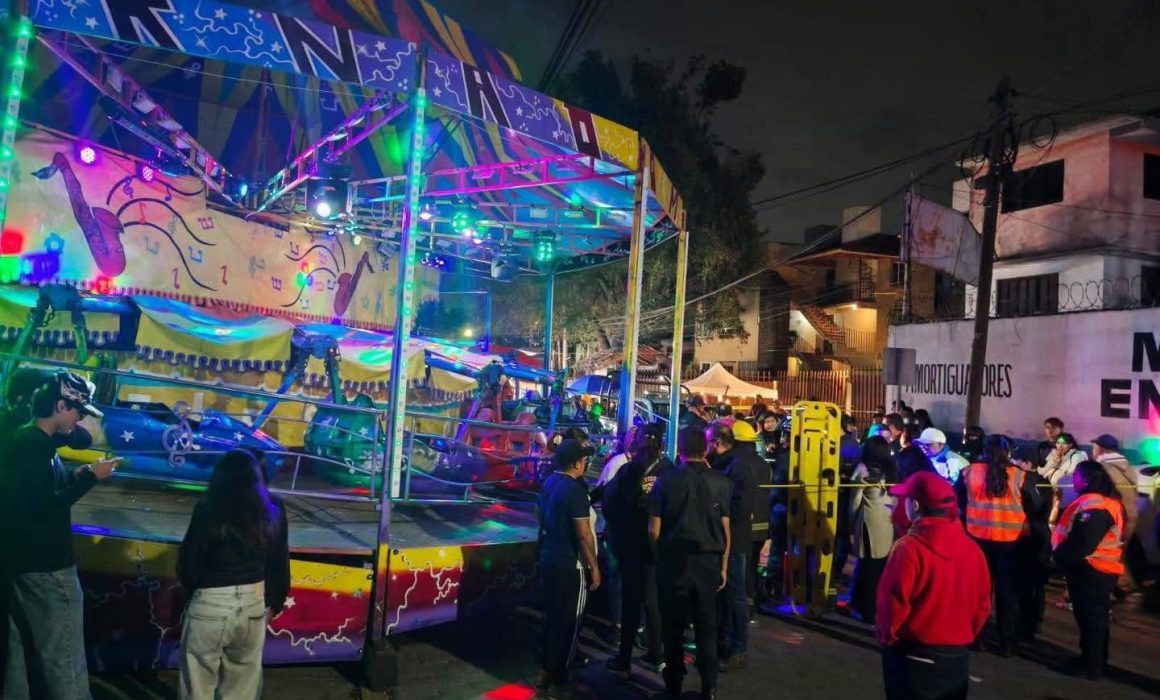 Provoca falla mecánica 6 lesionados en feria de Atizapán de Zaragoza