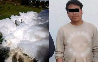 Provoca sujeto contingencia química en afluente de El Oro