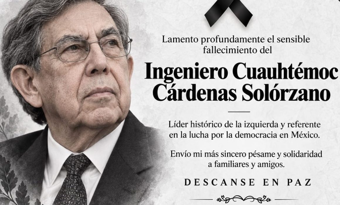 Reconoce Horacio Duarte a Cárdenas como hijo predilecto de México