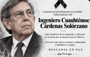 Reconoce Horacio Duarte a Cárdenas como hijo predilecto de México