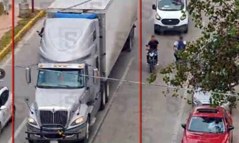 Recuperan tractocamión robado en Valle de Chalco; detienen a dos