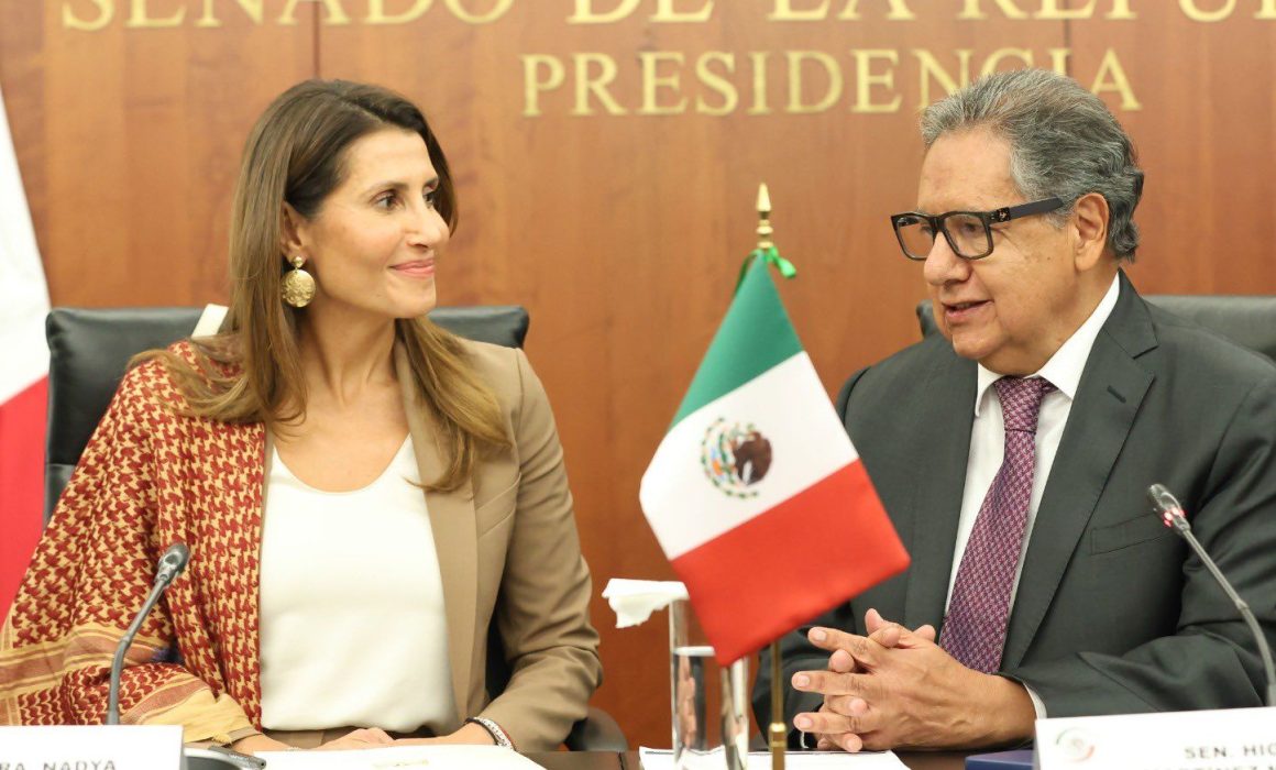 Refrenda Higinio Martínez solidaridad del Senado con Palestina
