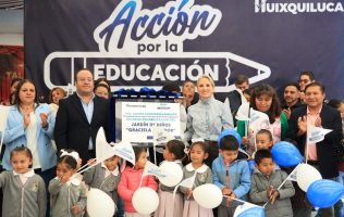 Rehabilita Huixquilucan preescolar e instala nuevos juegos en La Cañada