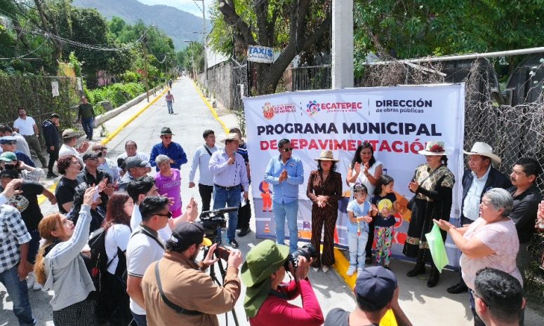 Renuevan calle de Ecatepec tras más de 20 años de abandono