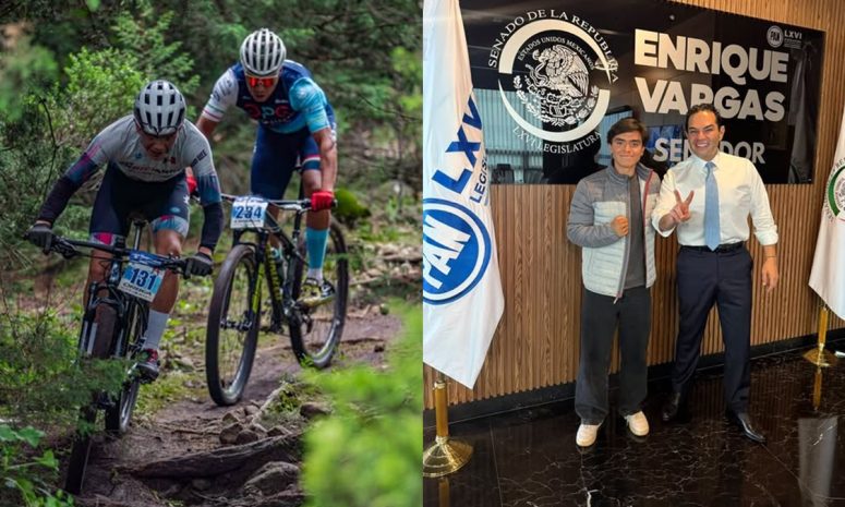 Respalda Enrique Vargas al ciclista mexiquense Santiago Moreno