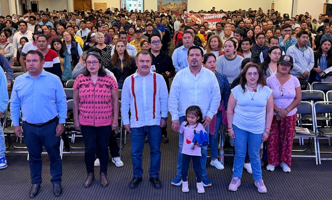Respaldan maestros de la CNTE-Oaxaca lucha por la soberanía de Sheinbaum/