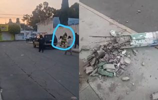 Resulta menor lesionada por caída de postes de luz en Tecámac