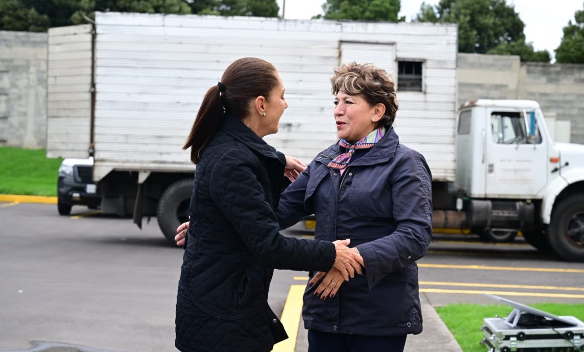 Revisan Sheinbaum y Delfina Gómez avances de hospitales en Edomex