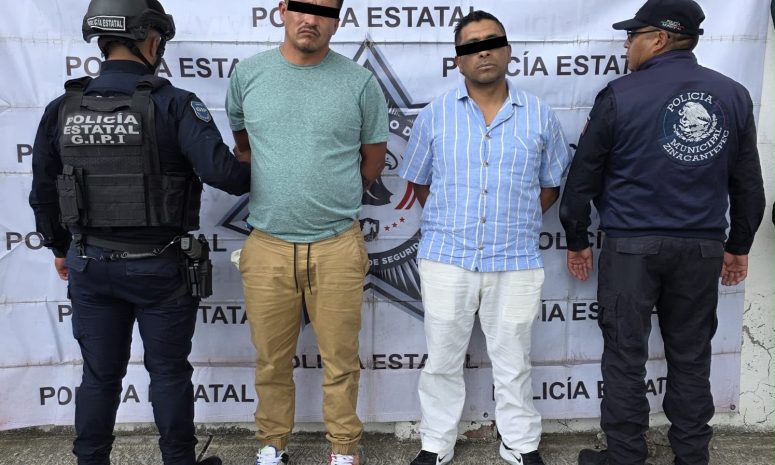 Detienen a presuntos extorsionadores de restaurantero en Zinacantepec